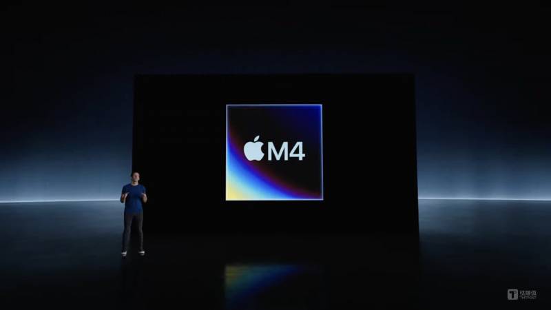 苹果发布全新PC芯片M4，集成高性能AI NPU，速度提升6000%，设备性能增长10倍｜钛媒体