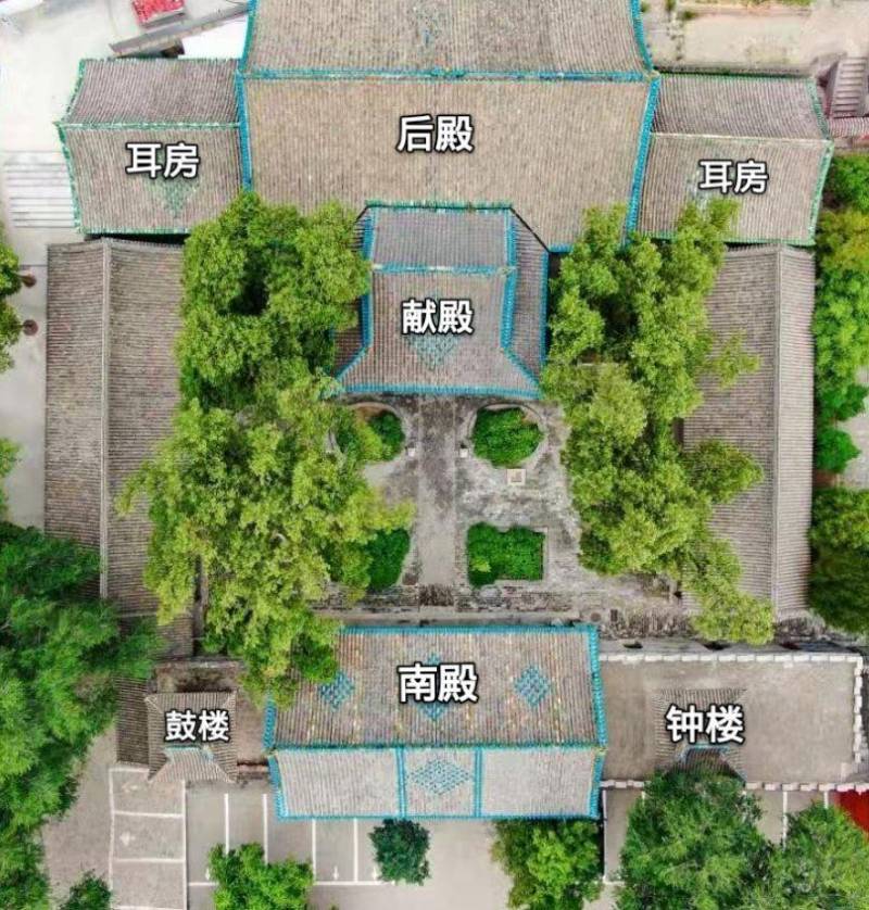 山西古建筑《祠堂》，探寻窦大夫祠•献殿韵味