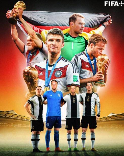 2014世界杯冠军之战德国夺冠，穆勒诺伊尔等四人坚守荣耀