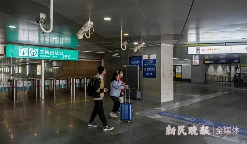 今起上海南站火车换乘地铁 一票通免二次安检