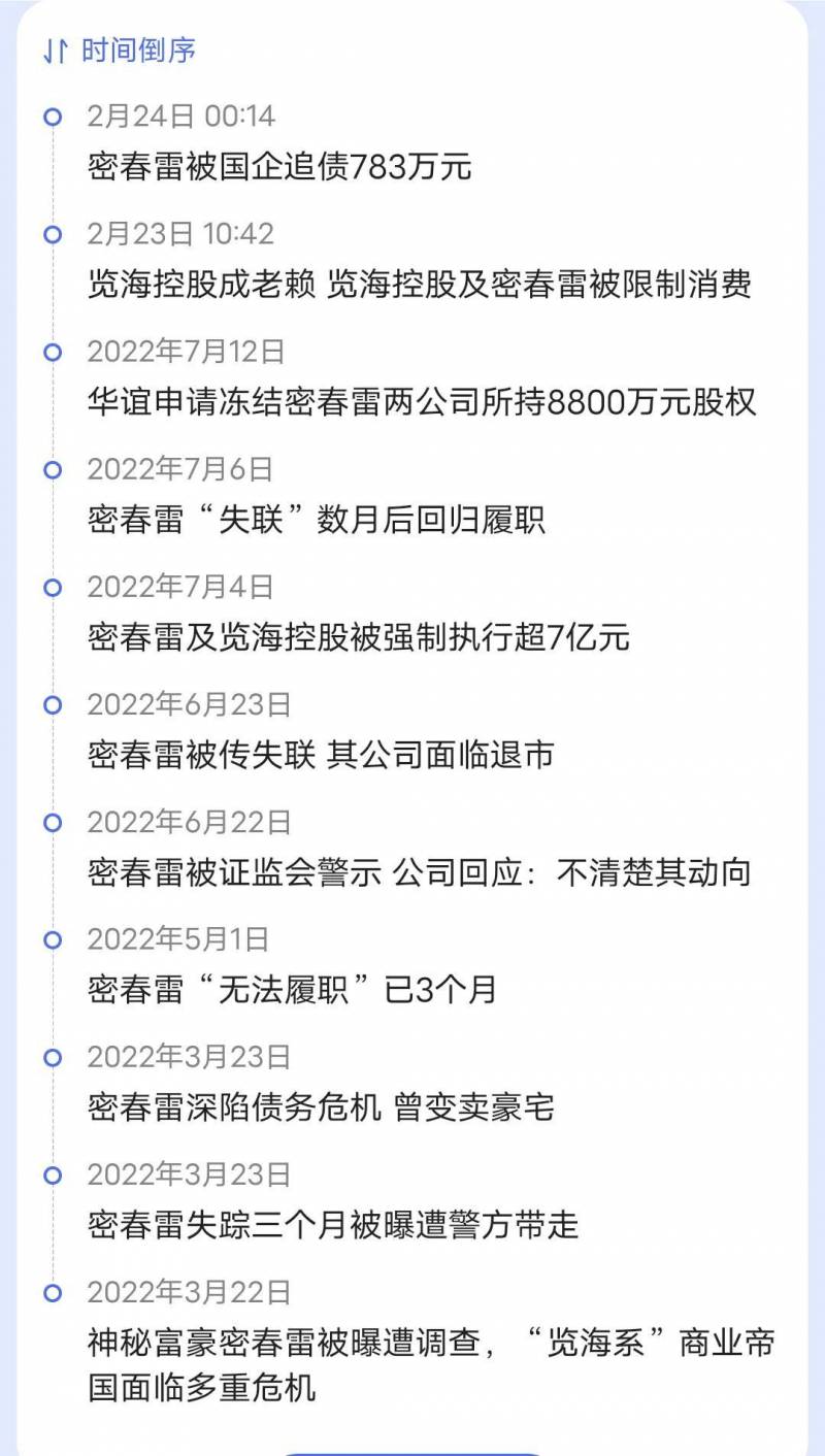 负债累累！董卿丈夫遭国企追讨783万元债务