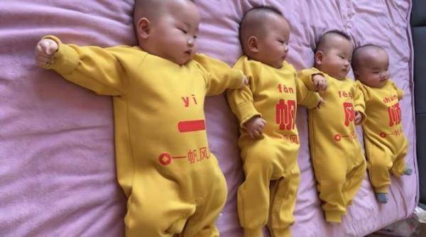 宝妈回应生3儿1女后又怀四胞胎，为健康考虑，谨慎待产