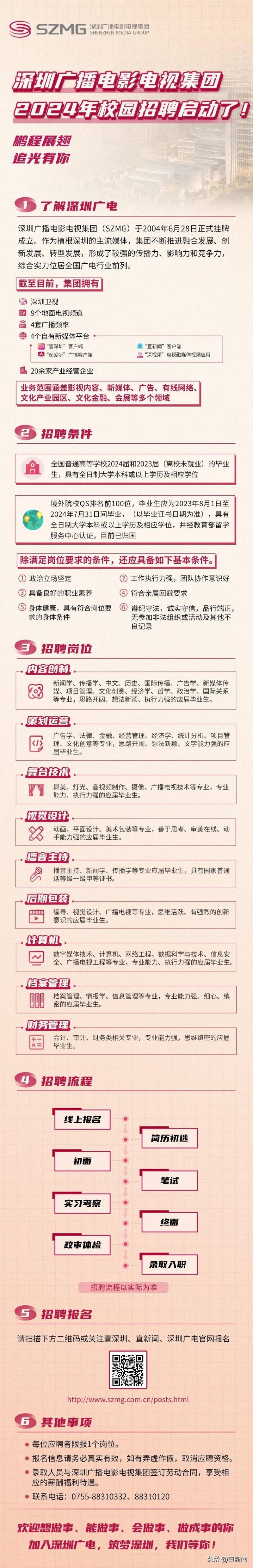 深圳广播携手未来，2024校园招聘正式开启！