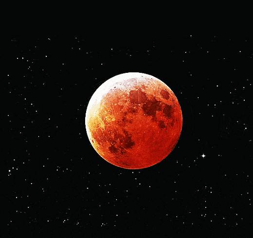 月全食眡頻，紅月亮夜空中綻放，唯美浪漫時刻盡在眼前！