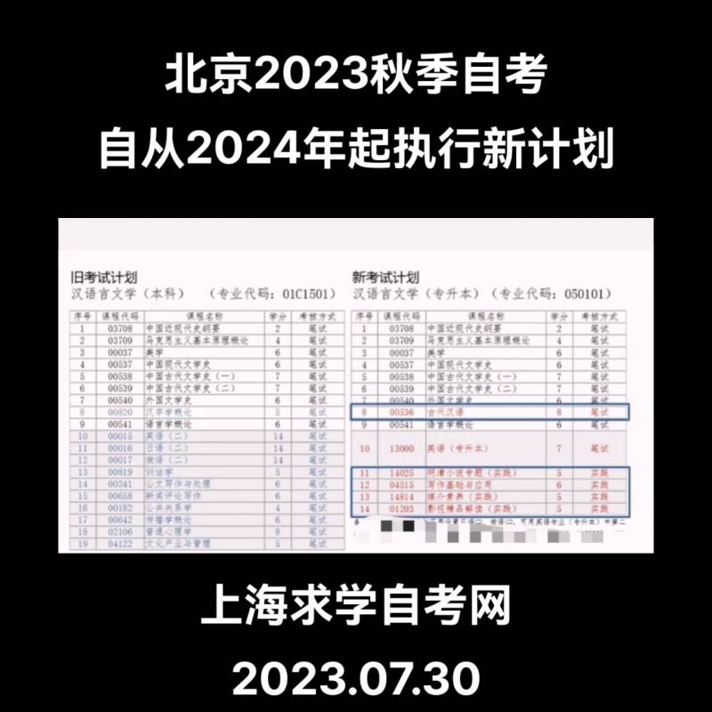 2024年4月北京自考现场，全新考核计划即将实施