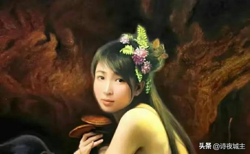 画家李勤东方神女微博晒新作，女人体油画姿态丰腴，画风写实引人注目