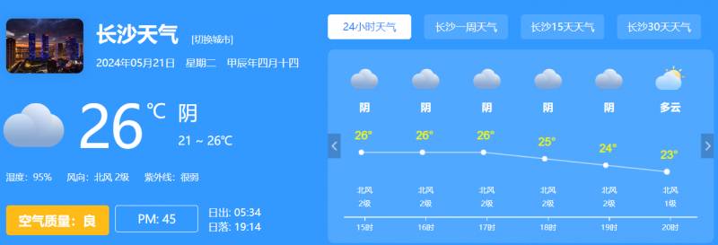 未来十天湖南天气预报，关注18号强降雨，警惕次生灾害