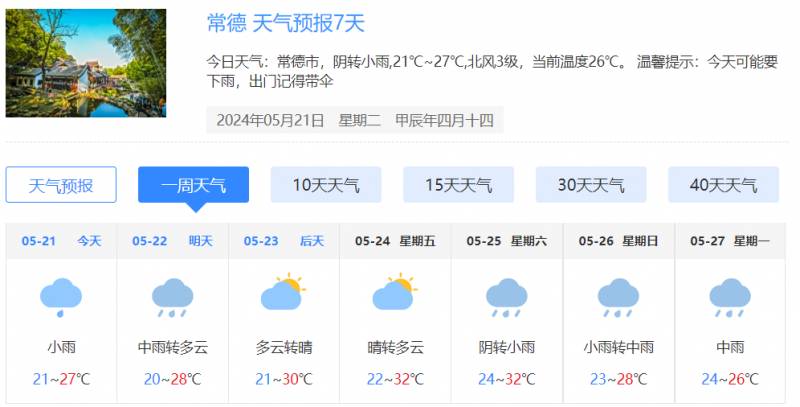 未来十天湖南天气预报，关注18号强降雨，警惕次生灾害