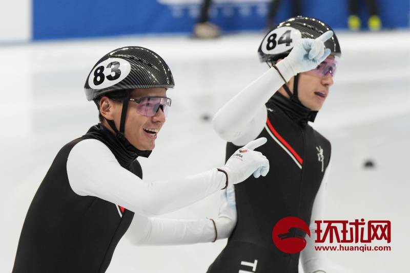 短道速滑男子1000米半决赛，刘少昂刘少林成功晋级决赛