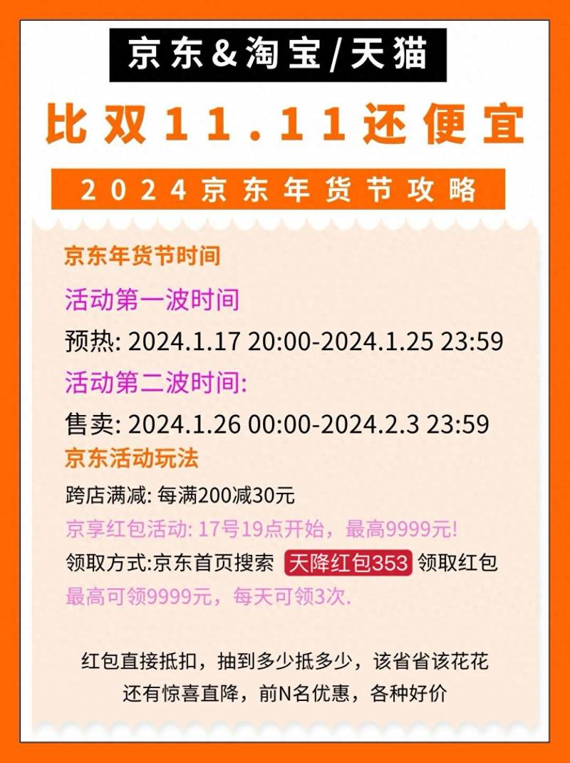 ’2024年淘宝天猫双11超级红包活动规则和玩法全攻略‘