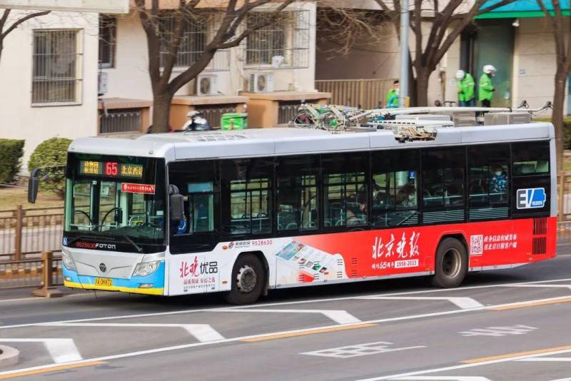 北京晚报的微博，昨日，65岁的北京晚报亮相公交车！扫码即读，车身体验式阅读新体验