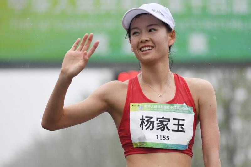 杨家玉全国竞走大奖赛20公里夺冠,全运会女子20公里竞走世界纪录保持者再获冠军