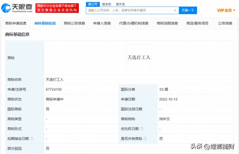 天选打工人已被多方抢注商标，行业竞争激烈程度可见一斑