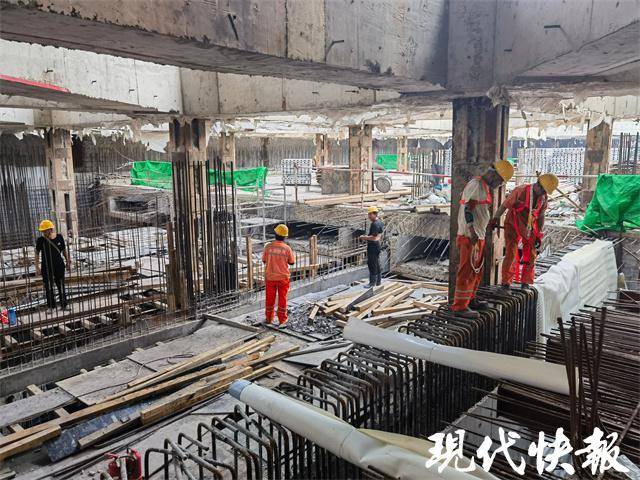 南京地铁10号线与5号线大校场站换乘节点工程圆满完成