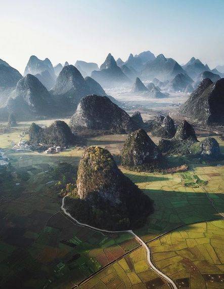 桂林导航网的微博分享桂林山水美景，引发网友热议