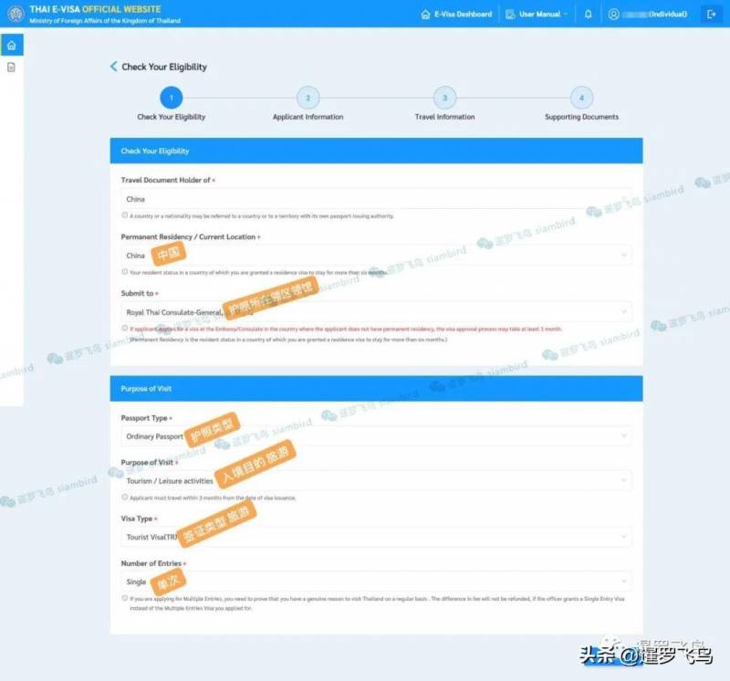 泰国电子签证网站在线申请指南，7天出签，轻松避大坑！