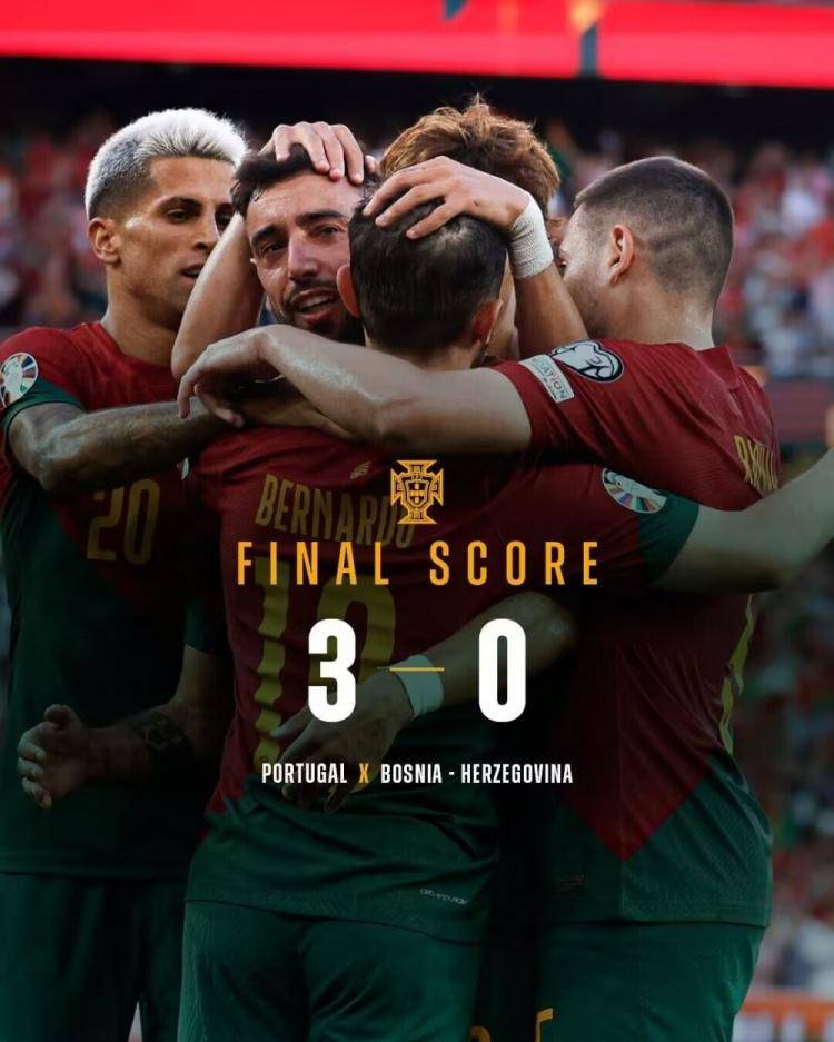 【今日热点】欧预赛葡萄牙3-1逆转取胜 头号球星B费帽子戏法助队夺连胜