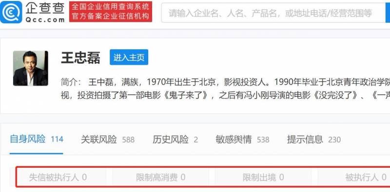 華誼兄弟王忠磊再被執行375萬，公司經營睏境加劇？