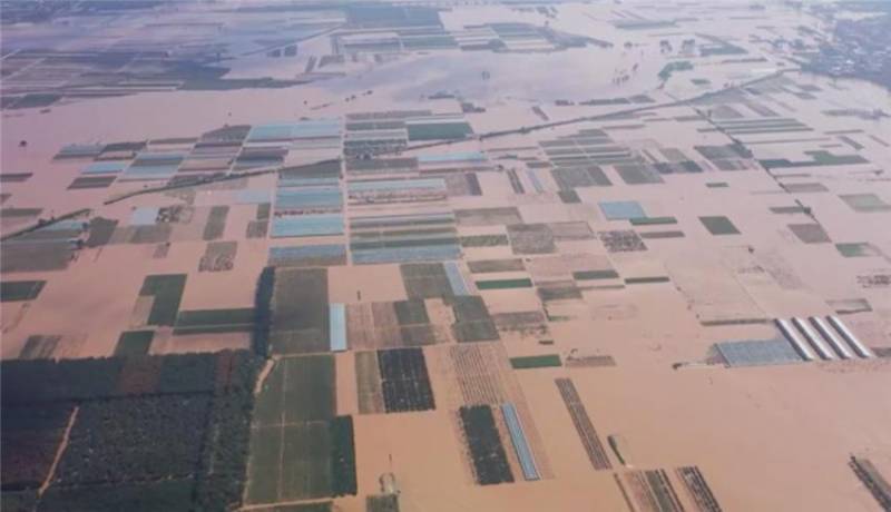 陕西大荔遭受强降雨侵袭，23.9万人受灾，49.1万亩农田被淹