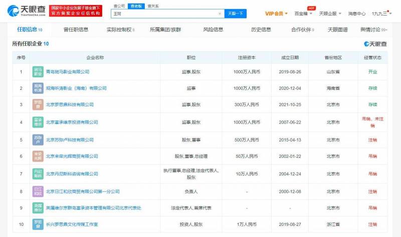刘涛王珂起诉造谣者 商业版图多元涉多个领域