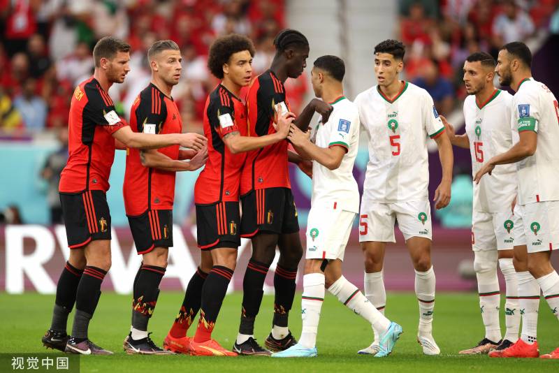 比利时0，2负摩洛哥，小组赛连胜遭终结