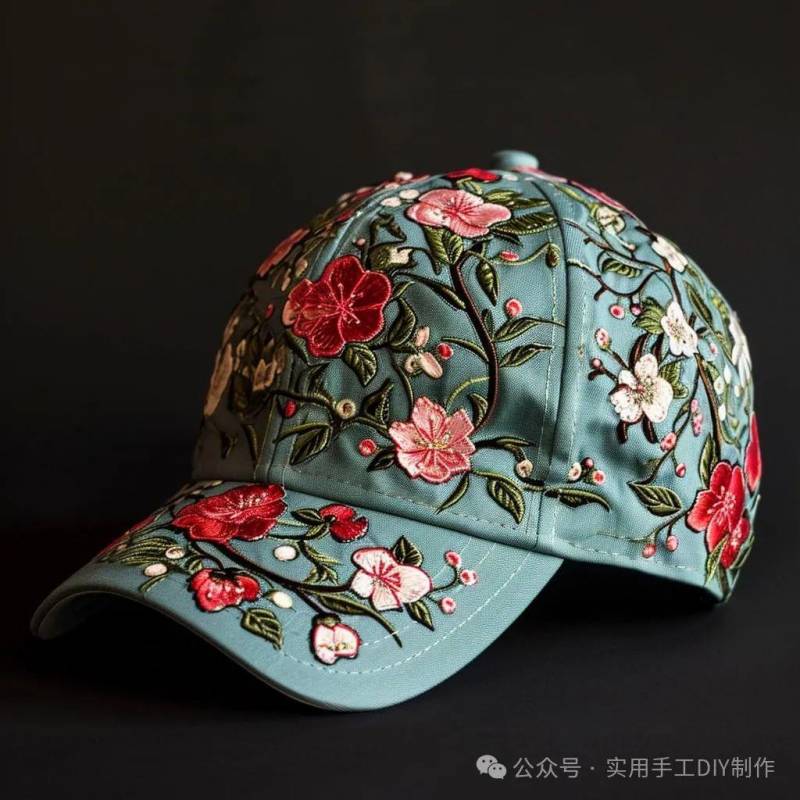 「刺绣帽子」繁花似锦，时尚与艺术的完美结合